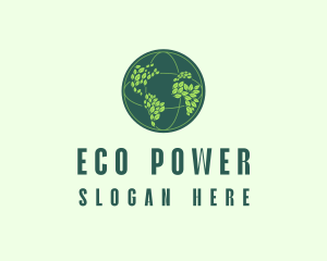 Eco Nature Globe  logo design