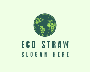 Eco Nature Globe  logo design