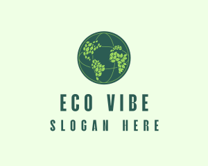 Eco Nature Globe  logo design