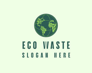 Eco Nature Globe  logo design