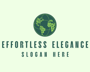 Eco Nature Globe  logo design