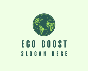 Eco Nature Globe  logo design