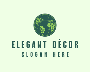 Eco Nature Globe  logo design