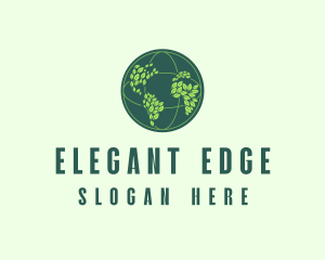 Eco Nature Globe  logo design