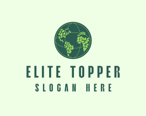 Eco Nature Globe  logo design