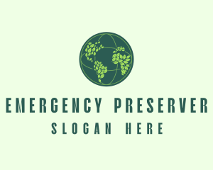 Eco Nature Globe  logo design