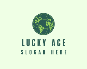 Eco Nature Globe  logo design