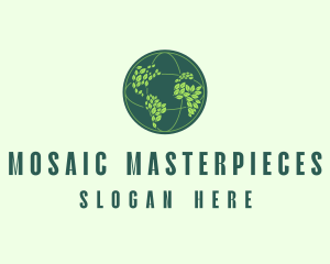 Eco Nature Globe  logo design