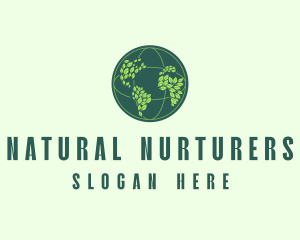 Eco Nature Globe  logo design