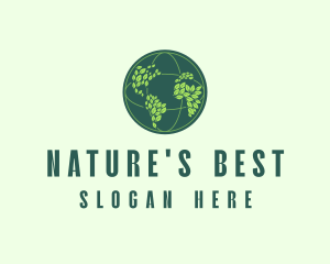 Eco Nature Globe  logo design