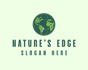 Eco Nature Globe  logo design