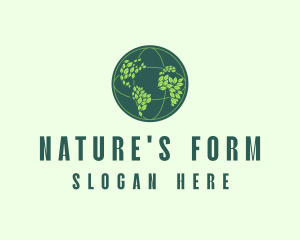 Eco Nature Globe  logo design