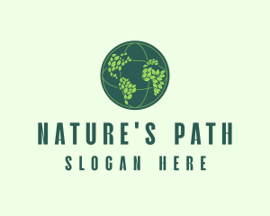 Eco Nature Globe  logo design