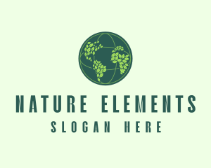 Eco Nature Globe  logo design