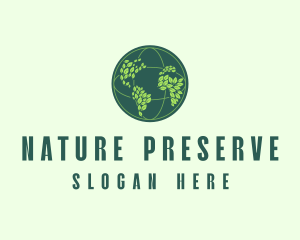 Eco Nature Globe  logo design