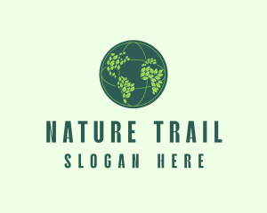 Eco Nature Globe  logo design