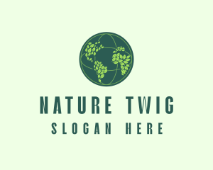 Eco Nature Globe  logo design