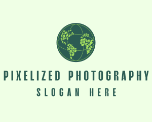 Eco Nature Globe  logo design