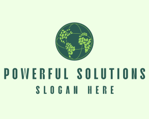 Eco Nature Globe  logo design