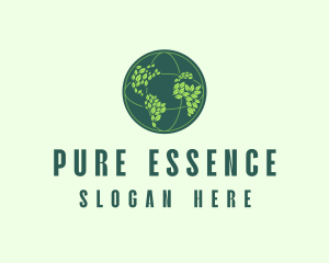 Eco Nature Globe  logo design