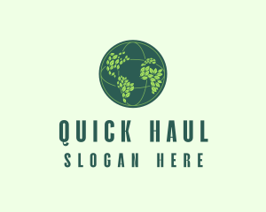 Eco Nature Globe  logo design