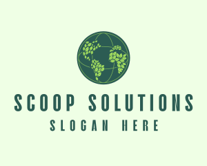 Eco Nature Globe  logo design