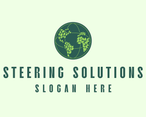 Eco Nature Globe  logo design