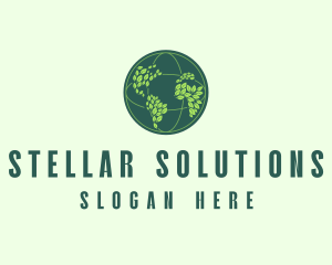 Eco Nature Globe  logo design