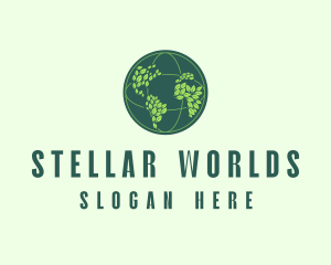 Eco Nature Globe  logo design