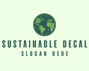 Eco Nature Globe  logo design