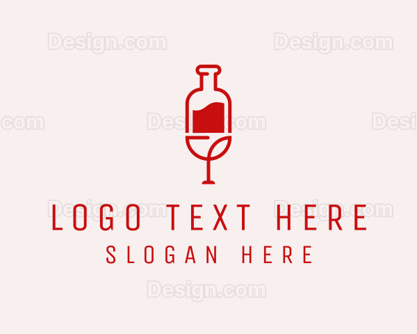 Red Wine Booze Logo