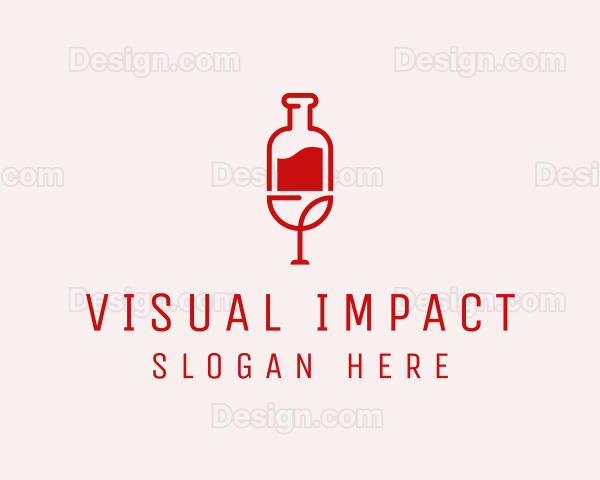 Red Wine Booze Logo