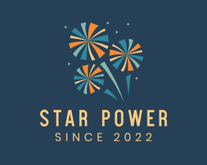 Festive Surprise  Fireworks  logo design