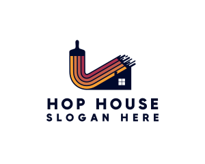 House Paint Renovation logo design