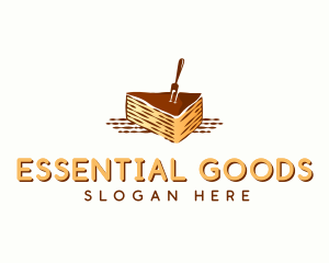 Chocolate Cake Dessert logo design