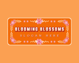 Floral Decor Signage logo design