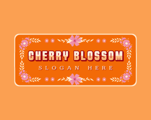 Floral Decor Signage logo design