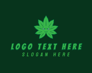 Marijuana Angry Face logo