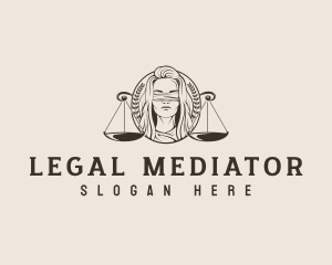 Lady Justice Law logo design