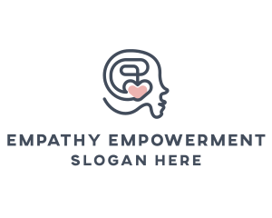 Brain Heart Psychology logo design