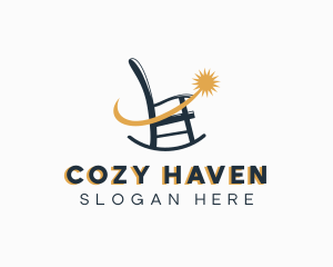 Rocking Chair Seat Furniture logo design