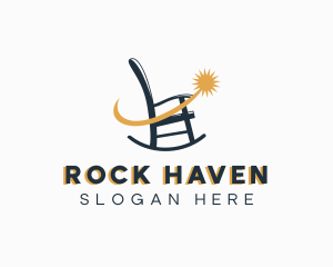 Rocking Chair Seat Furniture logo design