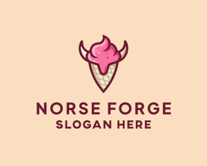 Viking Ice Cream logo design