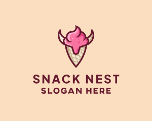 Viking Ice Cream logo design