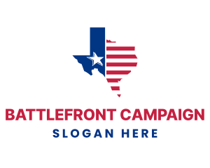 Campaign Texas Map logo design