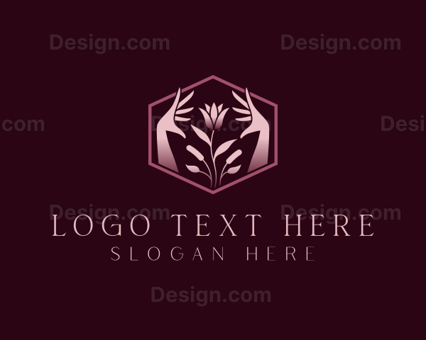 Elegant Floral Hand Logo