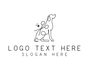 Pet Dog Grooming logo