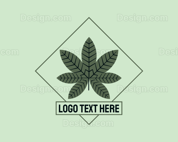 Simple Cannabis Hemp Logo