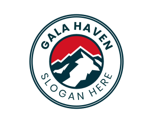 Mountain Peak Badge logo