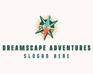 Adventure Navigation Compass logo design